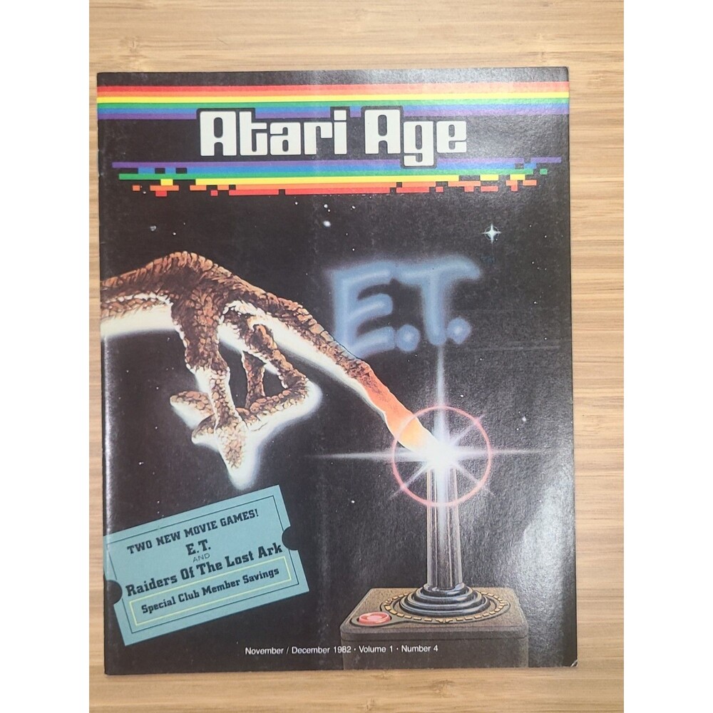 Atari Age Magazine November/December 1982 Volume 1 Number 4 ET Raiders Lost Ark